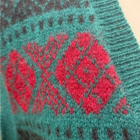 Hunting Horn Shetland Wool Vest Sz M/Lg - Picture 4 of 6